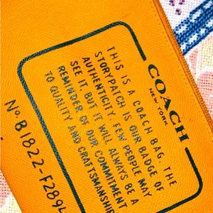 Coach reversible tote